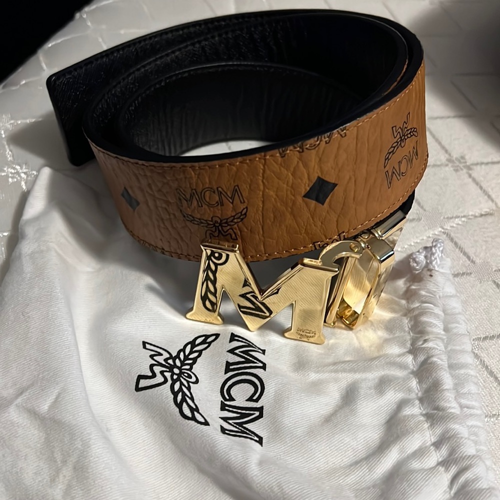 MCM belt 100% authentic